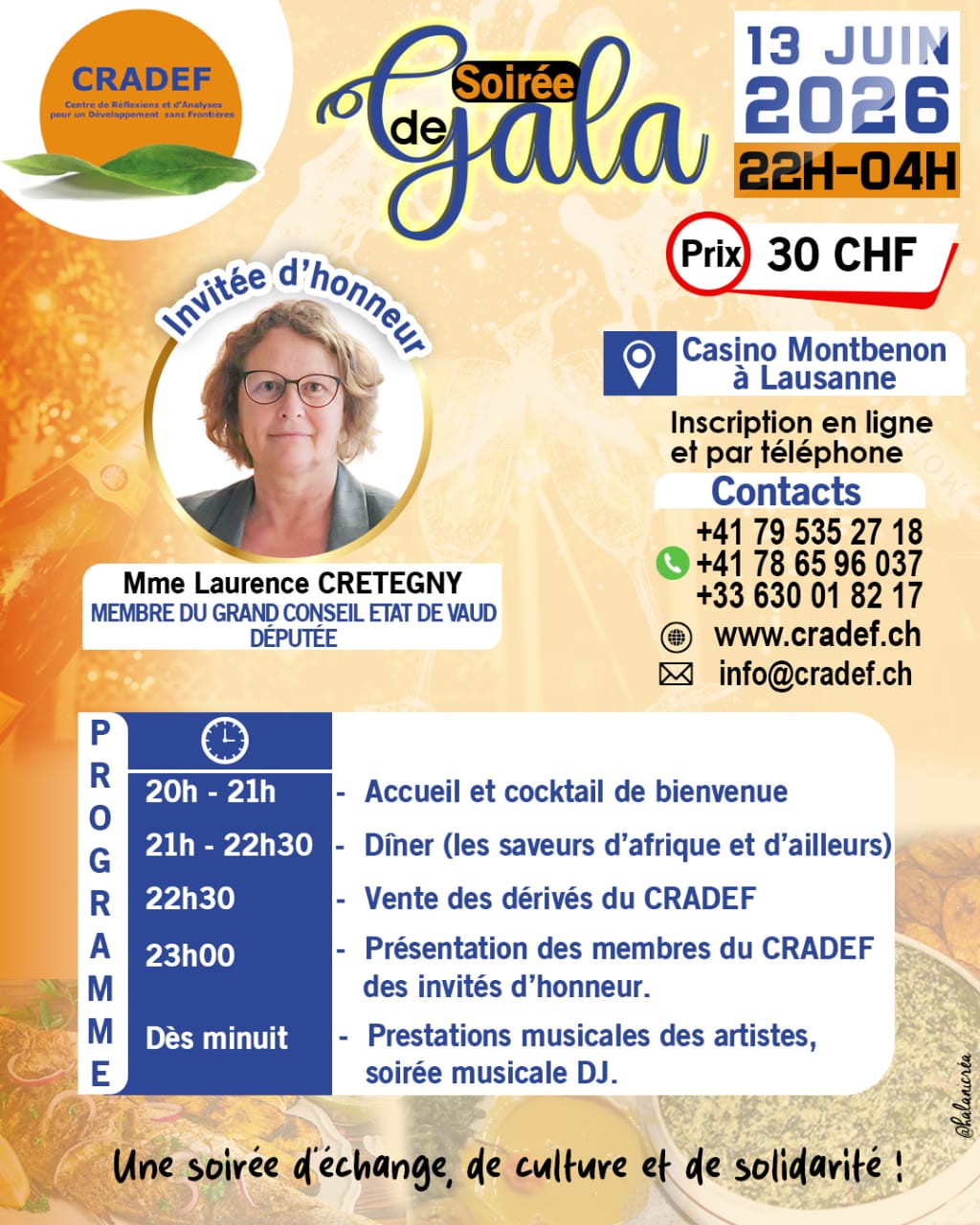 soirée de Gala Cradef 2026